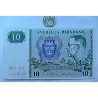 Werty71 Швеция 10 крон 1988 банкнота