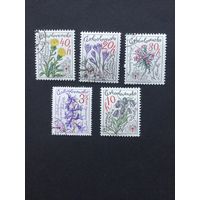 Горные цветы, Чехословакия,1979, серия 5 марок