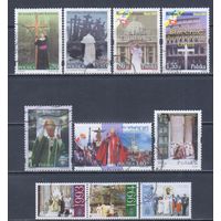 [272] Польша. Папа Ян Павел II. 10 гашеных марок.