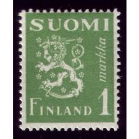 1 марка 1942 год Финляндия Стандарт 262