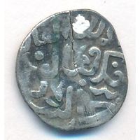 Золотая Орда Дирхем Хан Бек-Кибал (Тимур-Кутлуг) с узлом счастья на реверсе Хаджи Тархан в линейном круговом картуше серебро