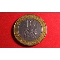 10 шиллингов 1997. Кения.