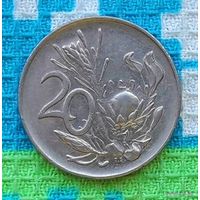 ЮАР 20 центов 1974 года, UNC