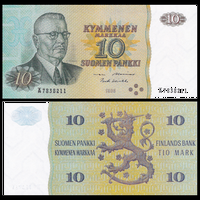 [КОПИЯ] Финляндия 10 марок 1980 (водяной знак)
