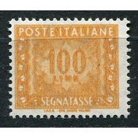 Италия - 1955/2001 - Доплатная марка - Цифры - 100L (1991) - [Mi.94iip] - 1 марка. MNH.  (Лот 102AS)