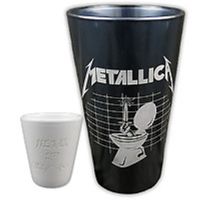 Стакан и стопка Metallica - Metal Up Your Ass Pint & Shot Glass 2012. Лимит. издание в 500 копий