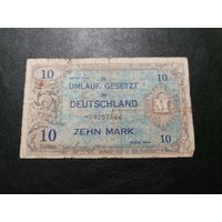 Германия 10 марок 1944 оккупация
