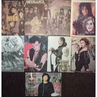 Календарики рокеров 80-х, 90-х. Цена за один