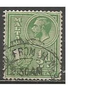 Мальта. Король Георг V. Герб. 1930г. Mi#153.