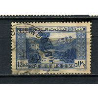 Республика Ливан - 1937/1940 - Собачья река 12 1/2Pia - [Mi.214] - 1 марка. Гашеная.  (LOT Do33)
