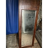Зеркало с двери старого шкафа 120х40 (2)