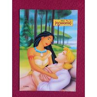 Открытка Pocahontas Disney. Чистая.