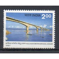 Открытие моста Калия-Бхомора Индия 1987 год серия из 1 марки