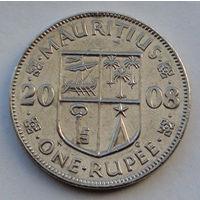 Маврикий 1 рупия. 2008