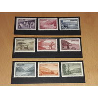 СССР 1959 Пейзажи. Полная серия 9 чистых марок