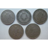 Ангола 2,5 эскудо 1953, 1956, 1967, 1968, 1969 гг. Цена за 1 шт. (gl)
