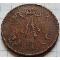 Финляндия 5 пенни, 1875     ( 1-9-3 )