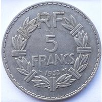 Франция 5 франков, 1933 (3-1-1)