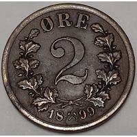 Норвегия 2 эре, 1899 (1-2-16)