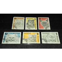 Болгария 1989 Фауна Кошки полная серия 6 марок