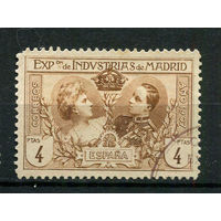 Испания (Королевство) - 1907 - Промышленная выставка 4Pta - [Mi.AIf] - 1 марка. Гашеная.  (LOT Z25)