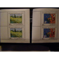 Чехия 1993 Живопись Искусство Ван Гог Миро 2 марки **