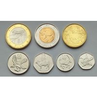 Ботсвана 5, 10, 25, 50 тхебе, 1, 2, 5 пула 2013 г. Комплект 7 монет