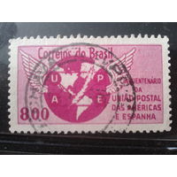 Бразилия 1962 Почта, карта