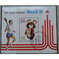 Куба Олимпиада 80, блок+10 марок, две полных серии