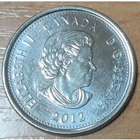 Канада 25 центов, 2012 Война 1812 года - Вождь Шайенов Текумсе (14-17-22)