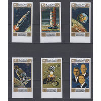 Космос. Аполлон-15. Манама. 1971. 6 марок. Michel N 578-583 (8,0 е).