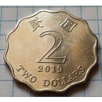 Гонконг 2 доллара, 2019     ( 2-11-6 )
