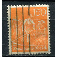 Рейх (Веймарская республика) - 1921/1922 - Косари 150 Pf - [Mi.189] - 1 марка. Гашеная.  (Лот 56BD)