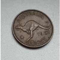 Австралия 1 пенни, 1951 "PL" - Лондон  2-18-6