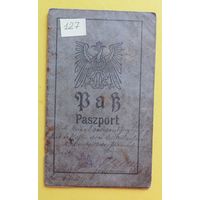 Паспорт ПМВ, Гродно ,1916 г.