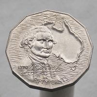 Австралия 50 центов 1970 200 лет австралийскому путешествию капитана Кука