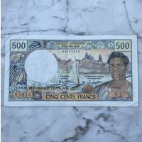 Таити 500 франков 1983 г.