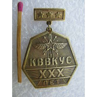 Знак. КВВКУС 30 лет. Кемеровское Высшее Военно-Командное училище связи. тяжёлый