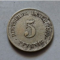 5 пфеннигов, Германия 1899 G