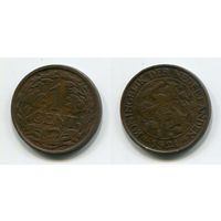 Нидерланды. 1 цент (1921)