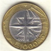 Сан-Марино 1000 лир, 1999 UNC