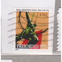 Статуя архитектура США 2003 год лот 1068 вырезки цена за 1 марку