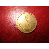 Жетон KWM (монета валидатор Германия)