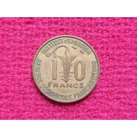 Французская Западная Африка Того 10 франков 1957 г.