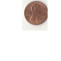 1 Цент 2016D.  1 cent USA "D" Линкольн щит на реверсе (М.Д Денвер)