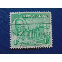 Новая Зеландия 1946 г. Здание парламента в Веллингтоне.