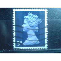 Англия 1968 Королева Елизавета 2  5 пенсов