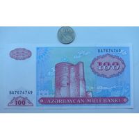 Werty71 Азербайджан 100 манат 1999 UNC банкнота