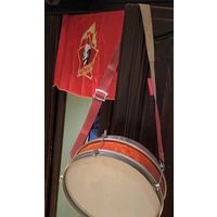Пионерский барабан (СССР) с родным ремнём и в отличном сохране