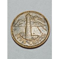 Барбадос 5 центов 1999 года
